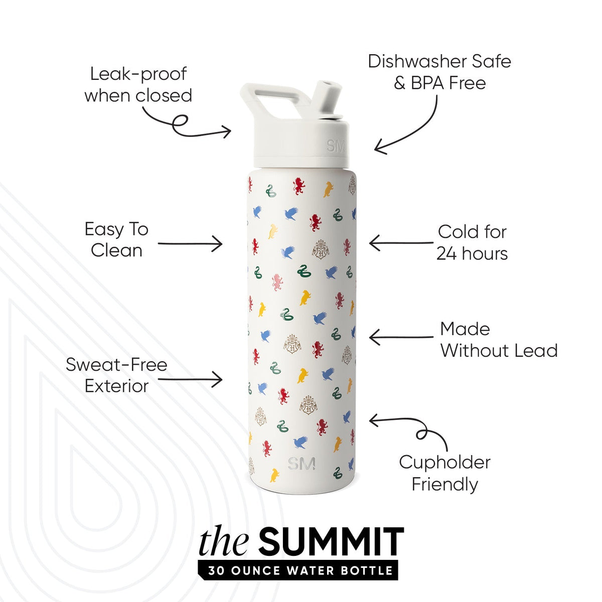 Summit Water Bottle with Straw Lid