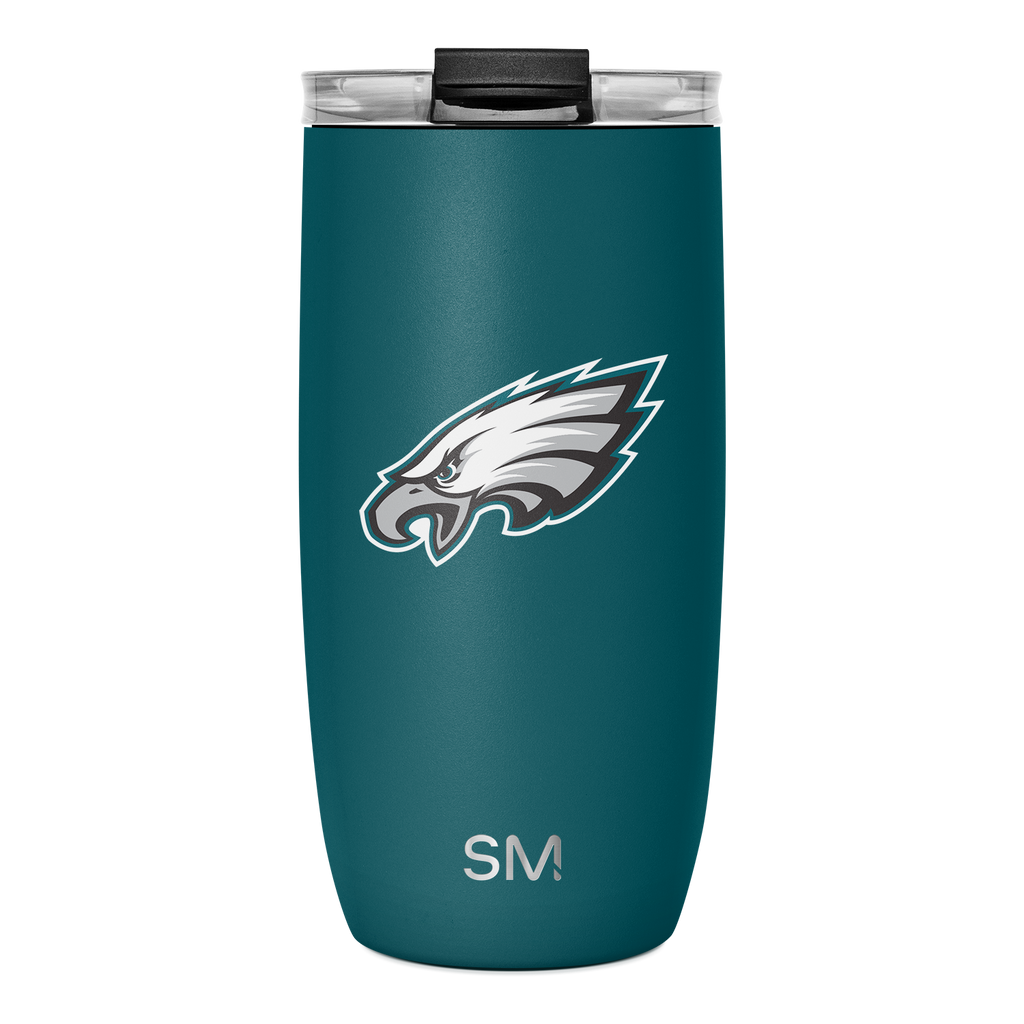 NFL Voyager Tumbler with Clear Flip Lid & Straw